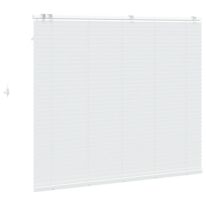 Persienner Hvid 155 x 130 cm 35 mm Massivt Paulownia Træ