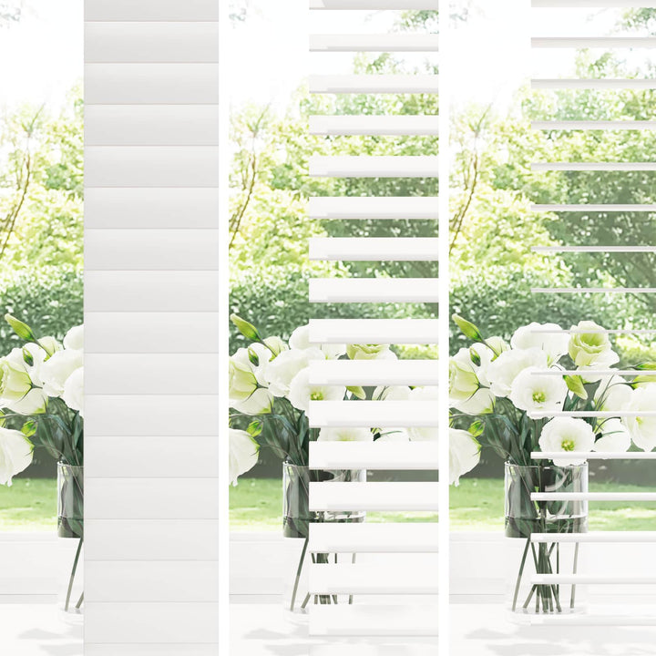 Persienner Hvid 160 x 160 cm 35 mm Massivt Paulownia Træ