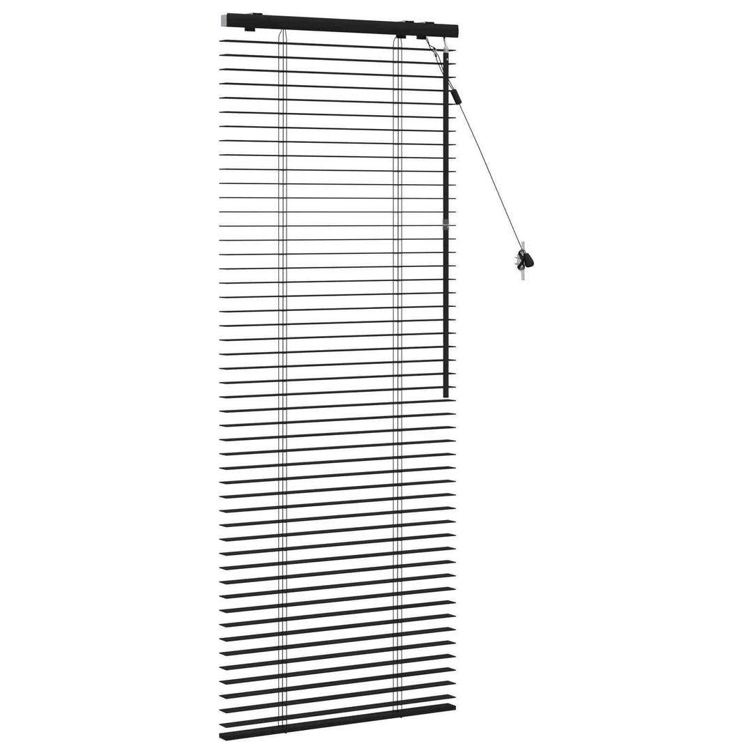 Persienner Sort 60 x 160 cm 35 mm Massivt Paulownia Træ