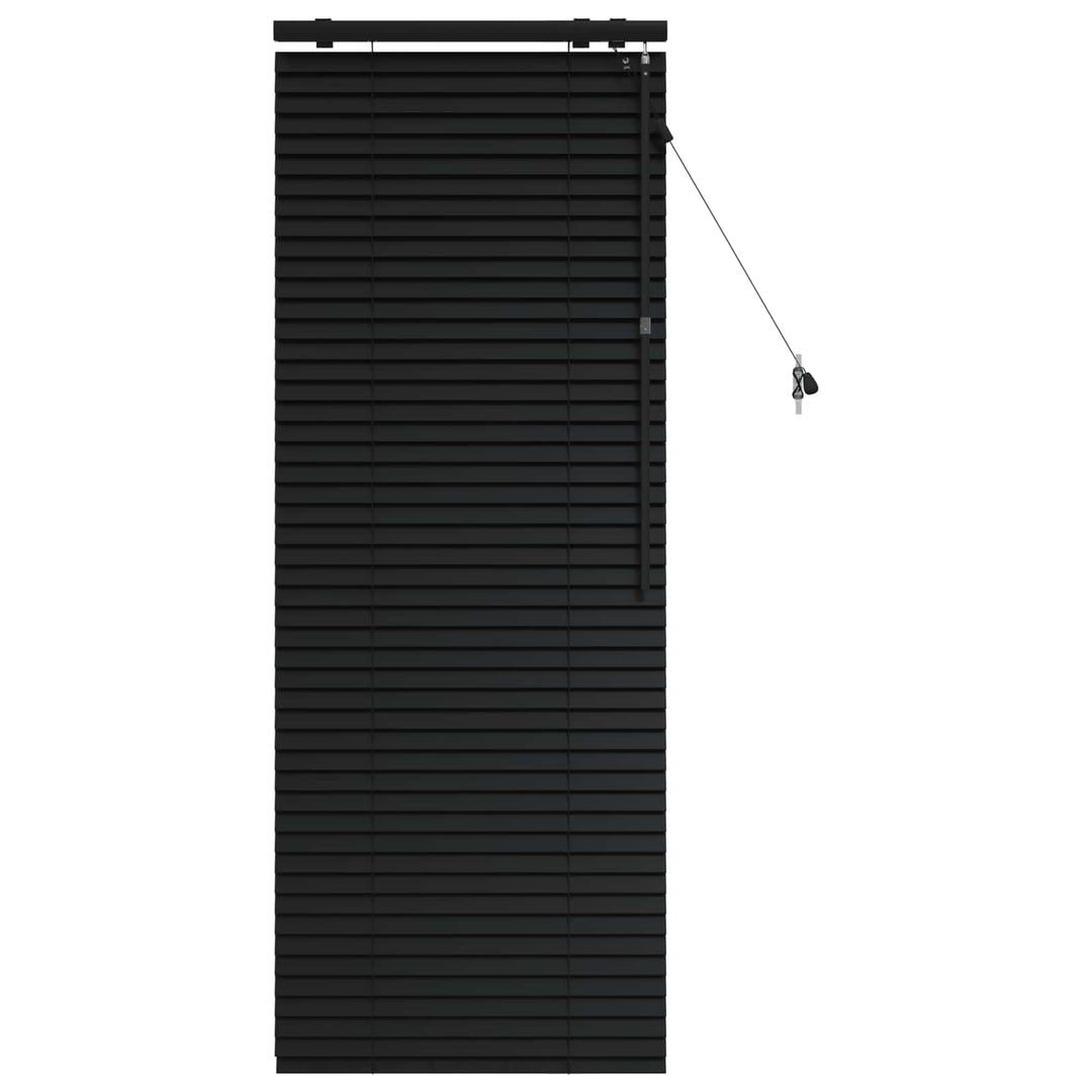 Persienner Sort 60 x 160 cm 35 mm Massivt Paulownia Træ