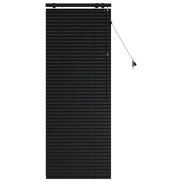 Persienner Sort 65 x 160 cm 35 mm Massivt Paulownia Træ
