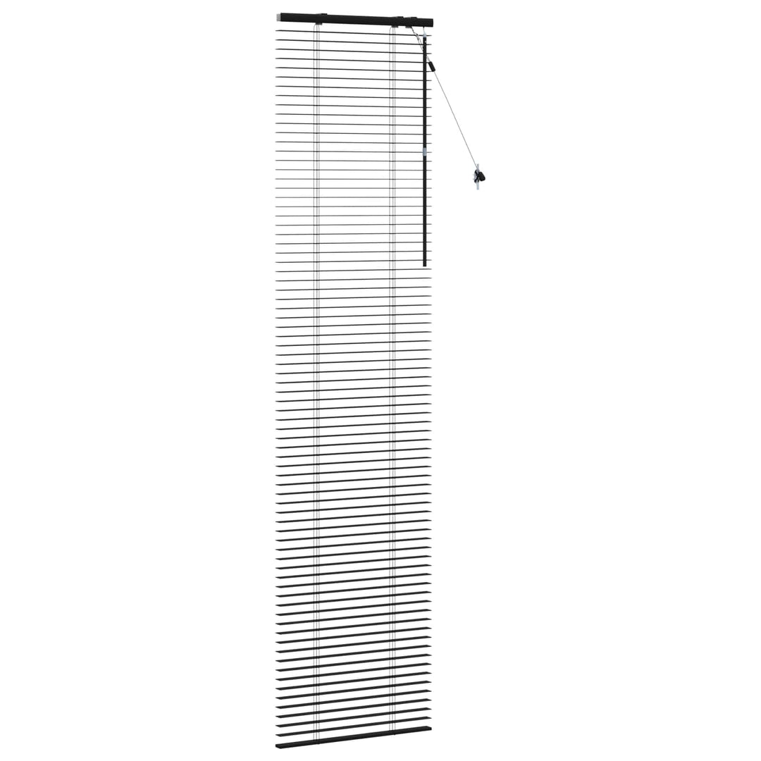 Persienner Sort 60 x 250 cm 35 mm Massivt Paulownia Træ