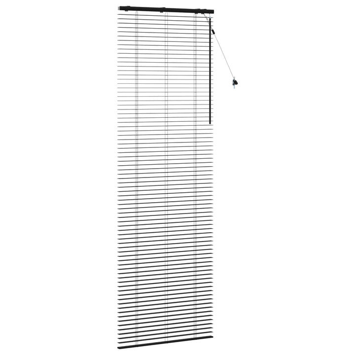 Persienner Sort 90 x 250 cm 35 mm Massivt Paulownia Træ
