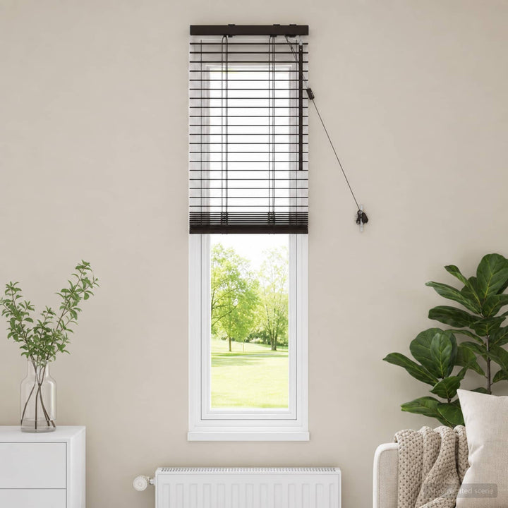 Persienner Mørk Brun 40 x 130 cm 35 mm Massivt Paulownia Træ
