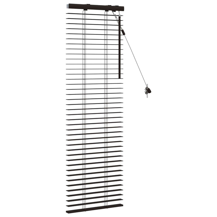 Persienner Mørk Brun 45 x 130 cm 35 mm Massivt Paulownia Træ