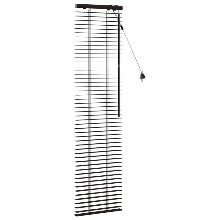 Persienner Mørk Brun 50 x 160 cm 35 mm Massivt Paulownia Træ