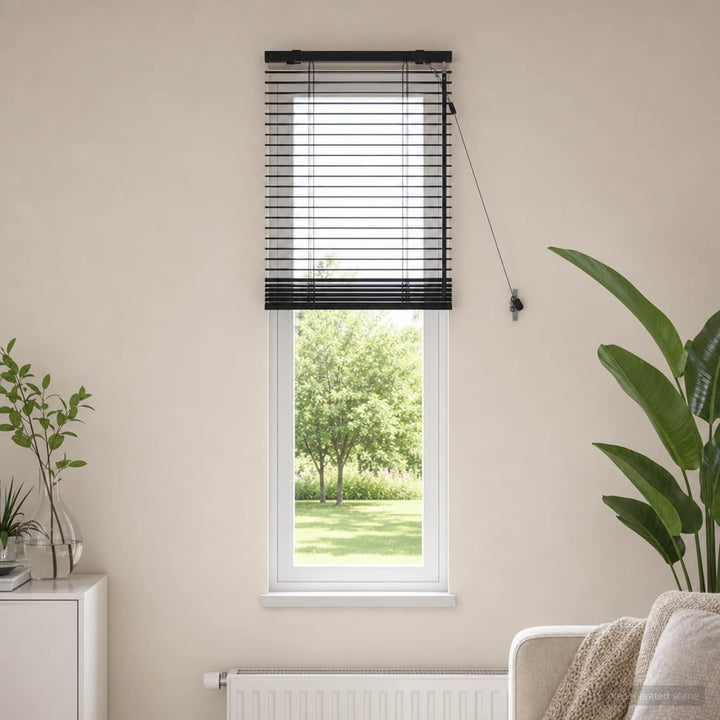 Persienner Mørk Brun 60 x 160 cm 35 mm Massivt Paulownia Træ