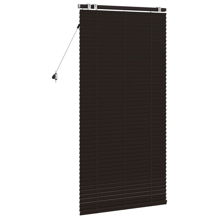 Persienner Mørk Brun 70 x 160 cm 35 mm Massivt Paulownia Træ