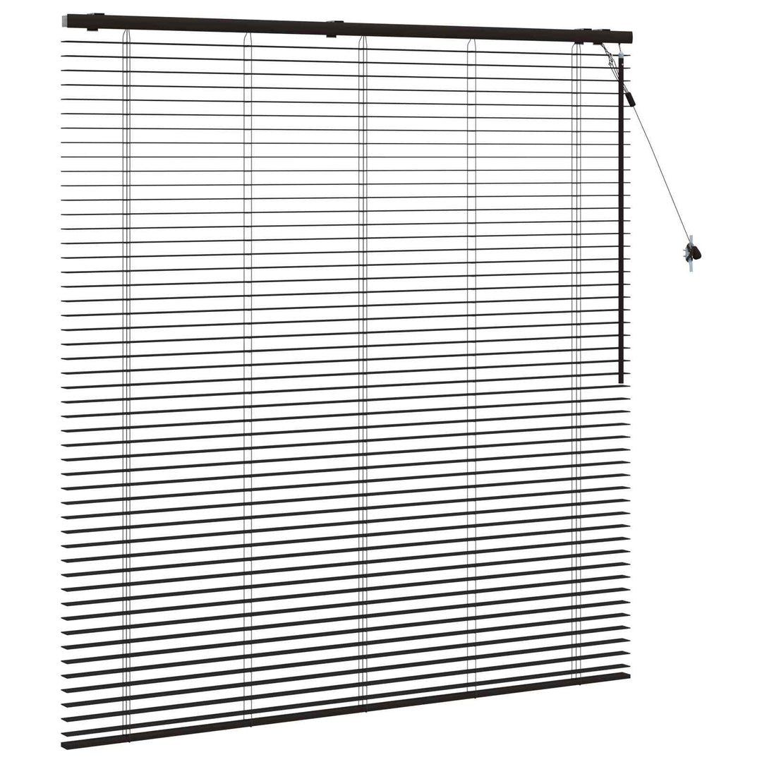 Persienner Mørk Brun 150 x 160 cm 35 mm Massivt Paulownia Træ