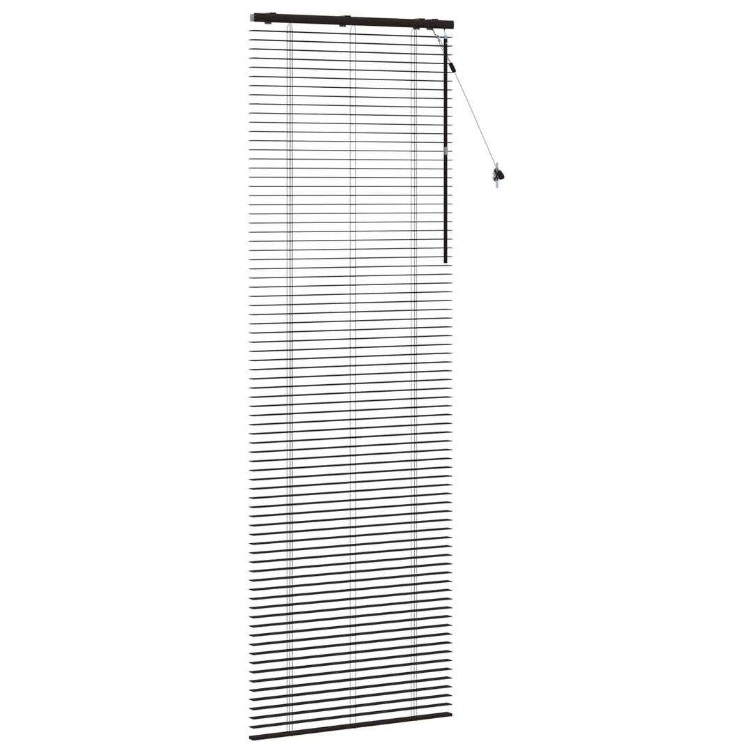 Persienner Mørk Brun 75 x 250 cm 35 mm Massivt Paulownia Træ