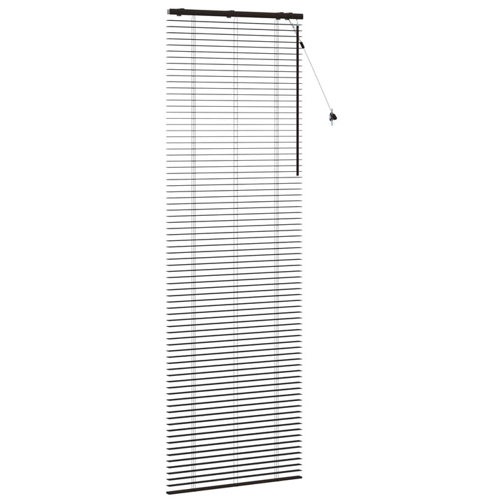 Persienner Mørk Brun 80 x 250 cm 35 mm Massivt Paulownia Træ