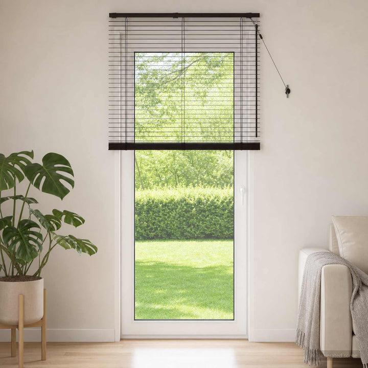 Persienner Mørk Brun 120 x 250 cm 35 mm Massivt Paulownia Træ