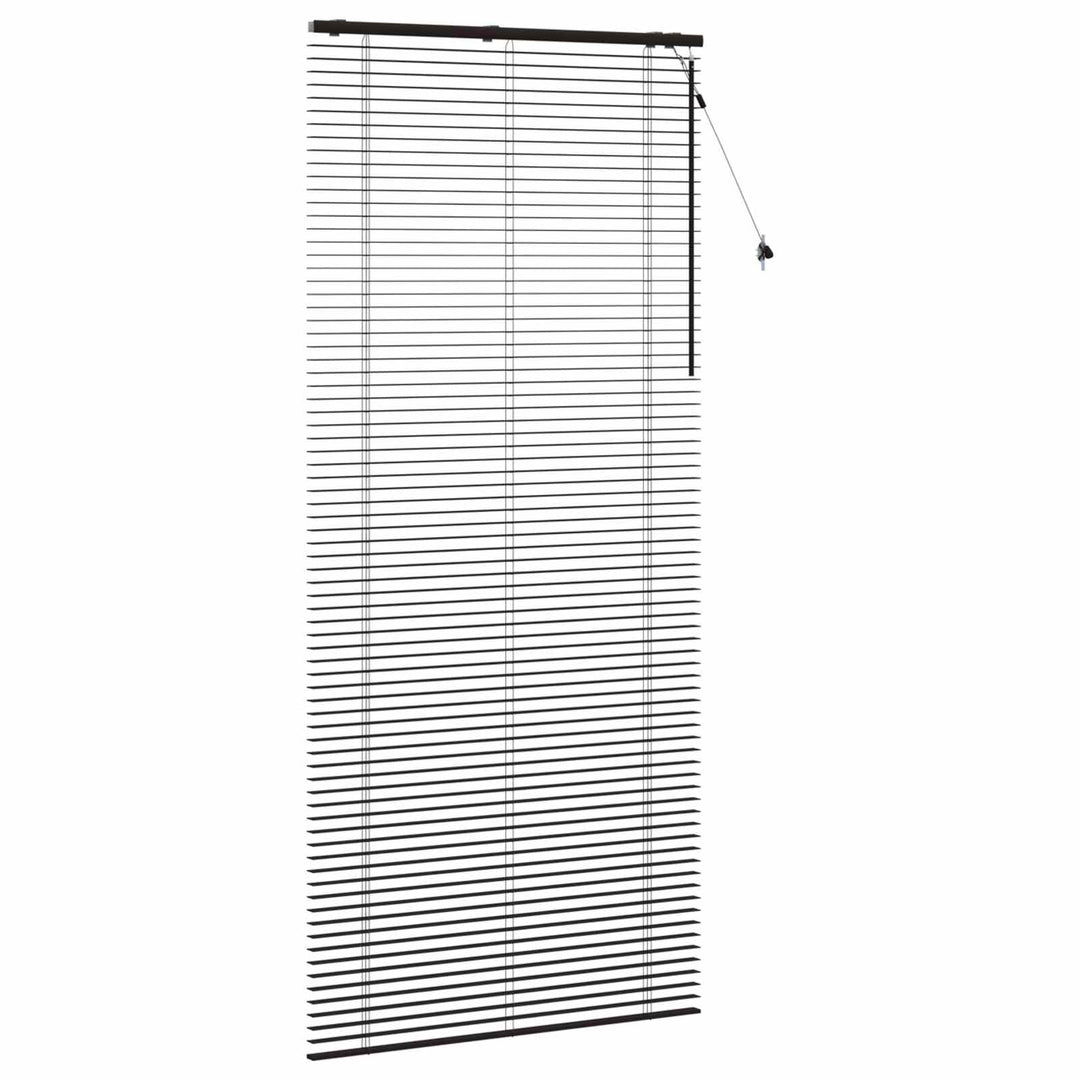Persienner Mørk Brun 100 x 250 cm 35 mm Massivt Paulownia Træ