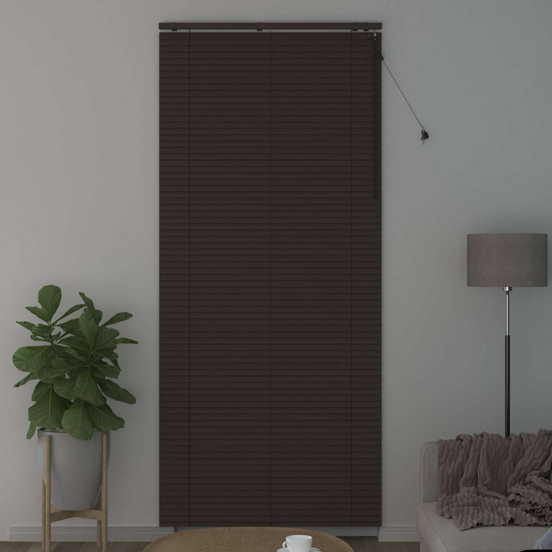 Persienner Mørk Brun 110 x 250 cm 35 mm Massivt Paulownia Træ
