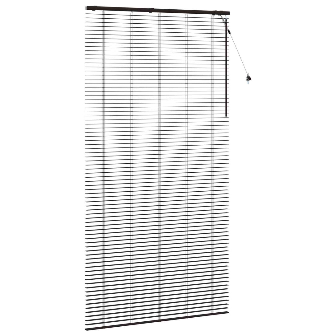 Persienner Mørk Brun 125 x 250 cm 35 mm Massivt Paulownia Træ