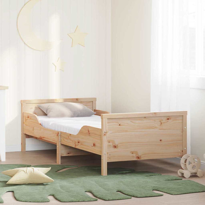Sengestel med udtrækkelig madras Brun 80 x 200 cm