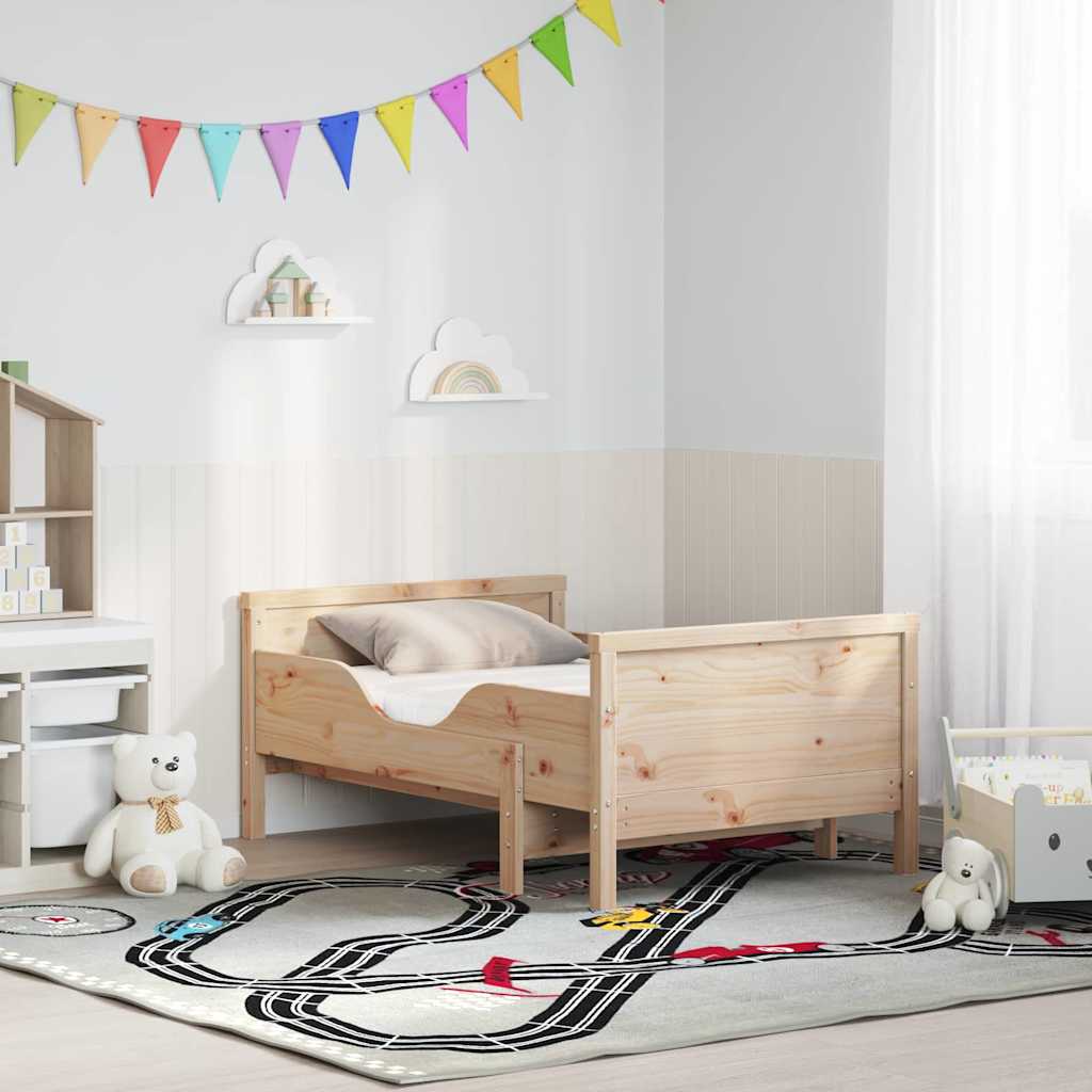Sengestel med udtrækkelig madras Brun 80 x 200 cm