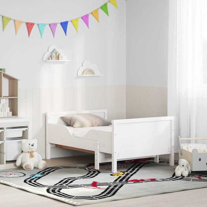 Sengestel med udtrækkelig madras Hvid 80 x 200 cm