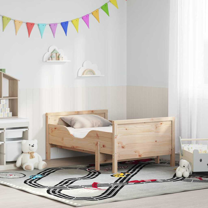 Sengestel med udtrækkelig madras Brun 80 x 200 cm