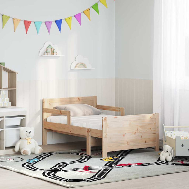 Sengestel med udtrækkelig madras Brun 80 x 200 cm