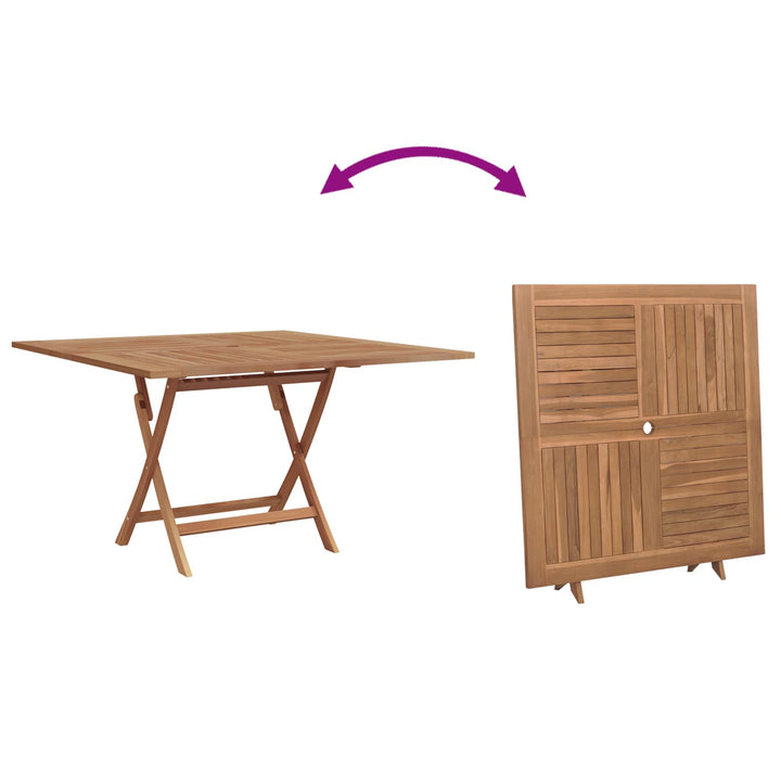 Have Spisebordssæt Brun Massiv Teak Træ