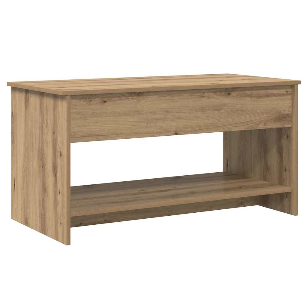 Sofabord Artisan Egetræ 80 x 50,5 x 41,5 cm Konstrueret træ