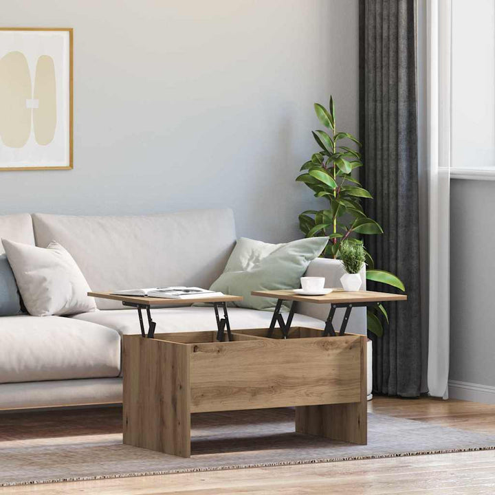Sofabord Artisan Egetræ 102 x 50,5 x 46,5 cm Konstrueret træ