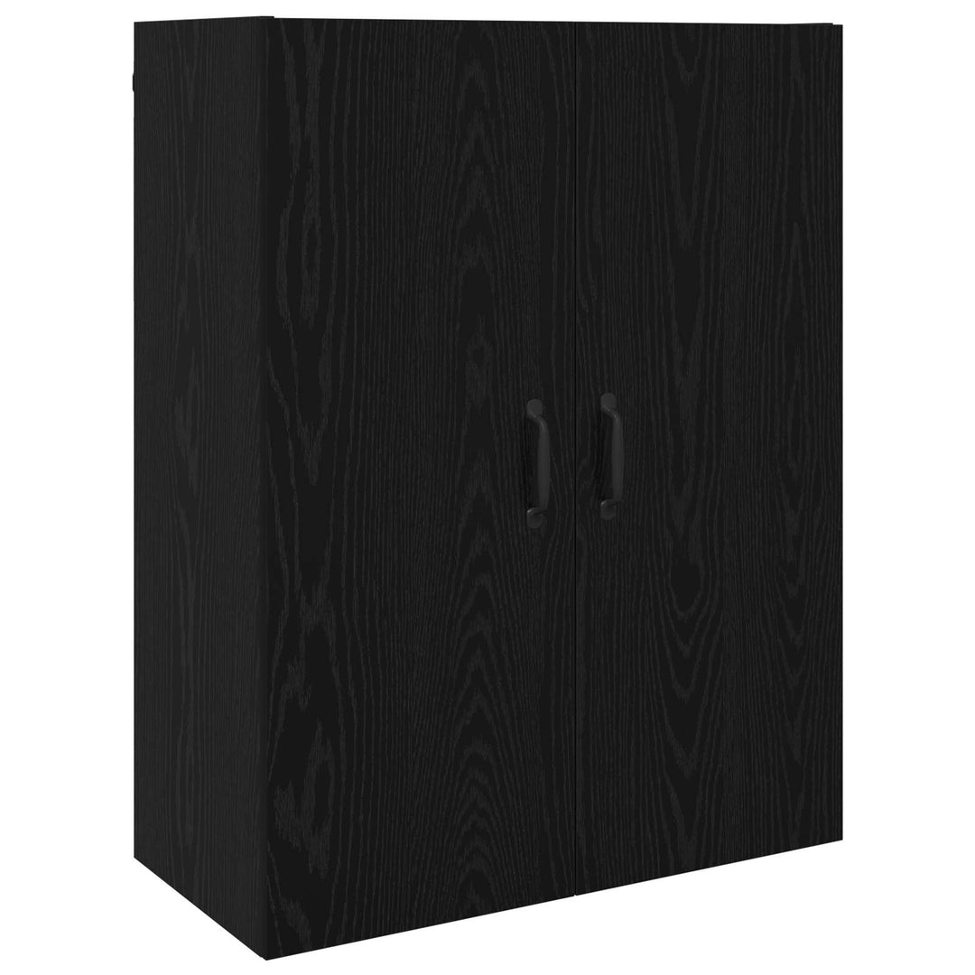 Vægskab Sort eg 69,5 x 34 x 90 cm Konstrueret træ