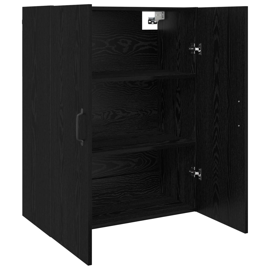 Vægskab Sort eg 69,5 x 34 x 90 cm Konstrueret træ