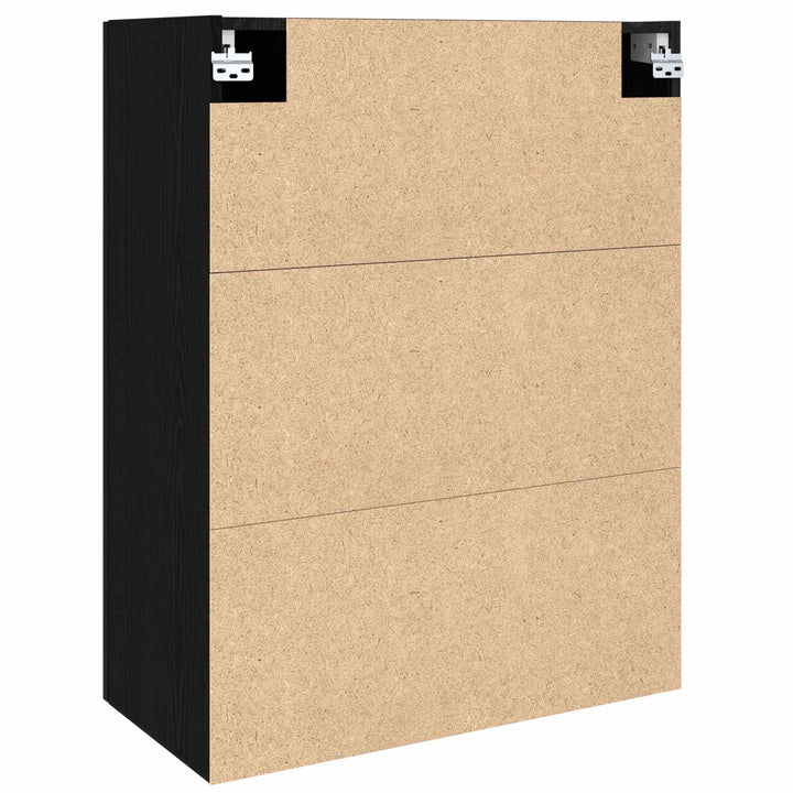 Vægskab Sort eg 69,5 x 34 x 90 cm Konstrueret træ