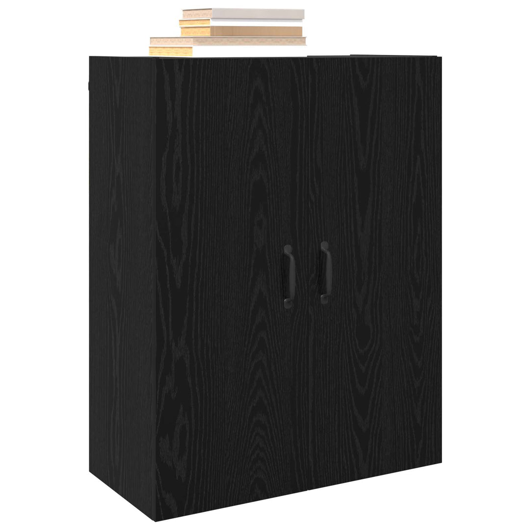 Vægskab Sort eg 69,5 x 34 x 90 cm Konstrueret træ