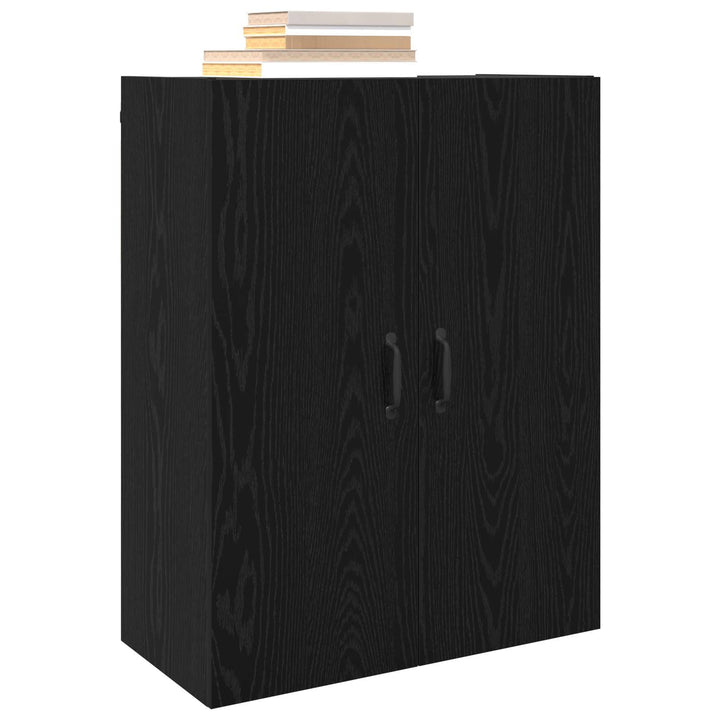 Vægskab Sort eg 69,5 x 34 x 90 cm Konstrueret træ