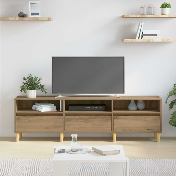 TV-skab 150 x 30 x 45 cm Artisan Egetræ Konstrueret træ