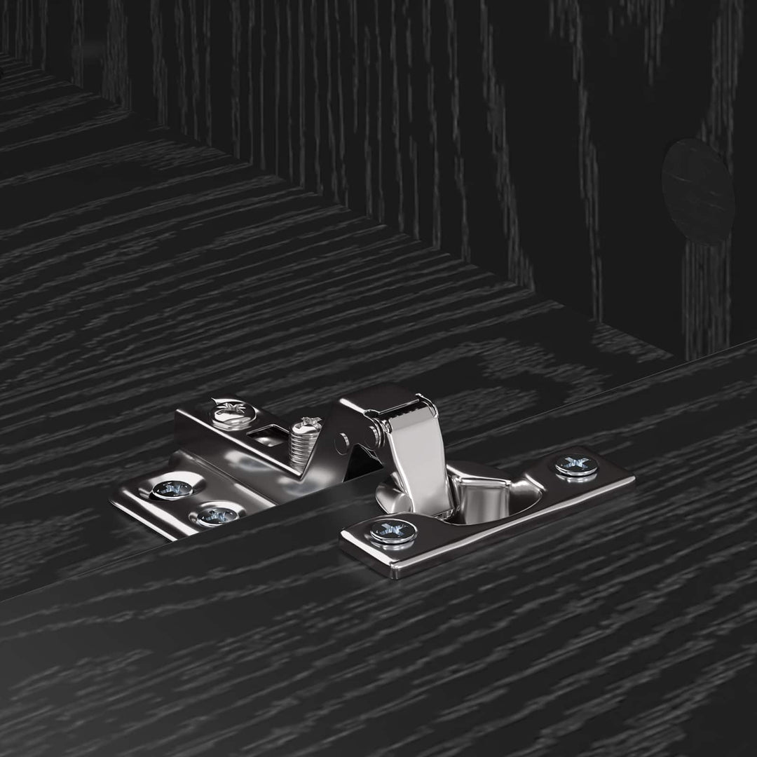 TV-skab med skuffe Sort eg 150 x 30 x 45 cm Konstrueret træ