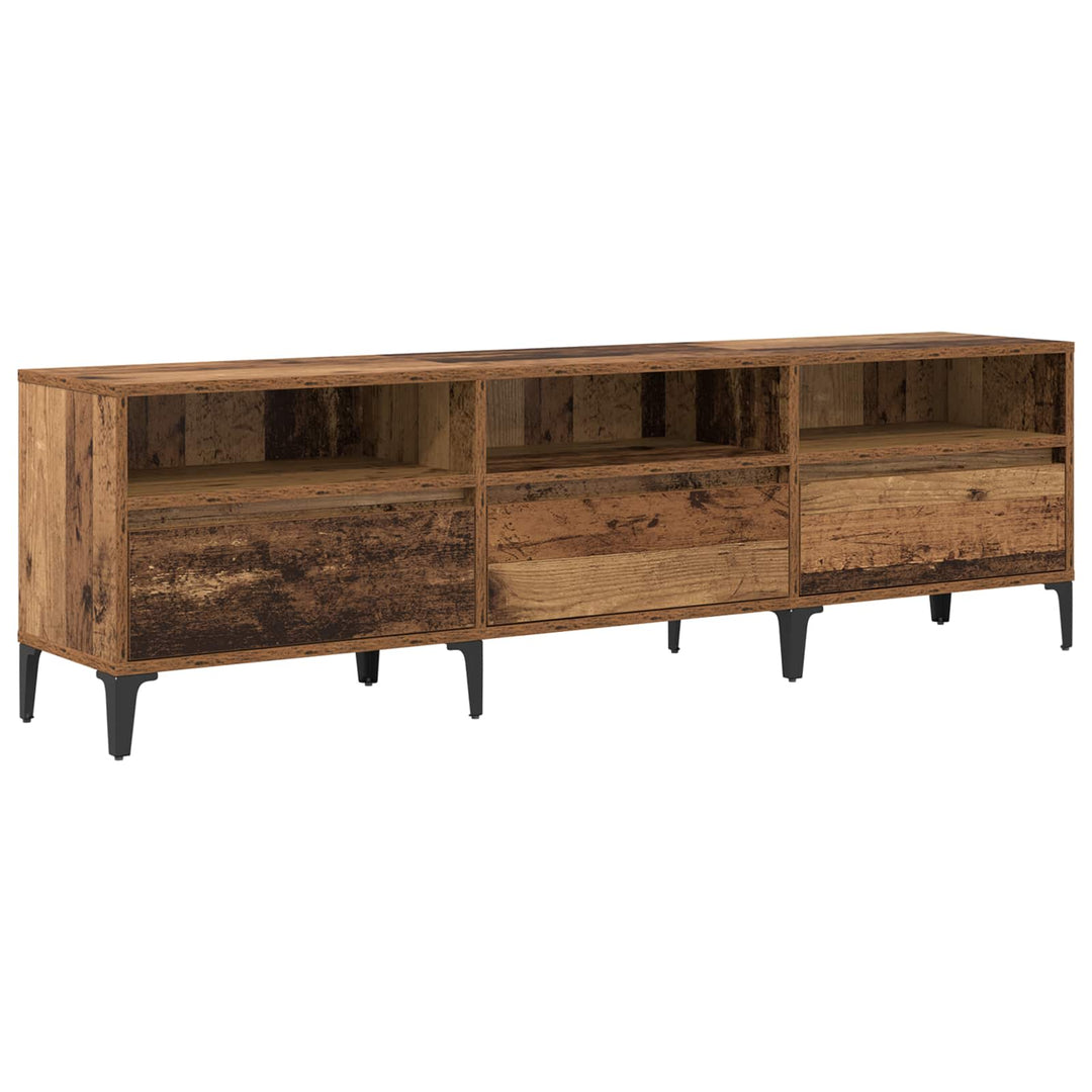 TV-skab Gammelt træ 150 x 30 x 45 cm Ingeniørt træ og jern