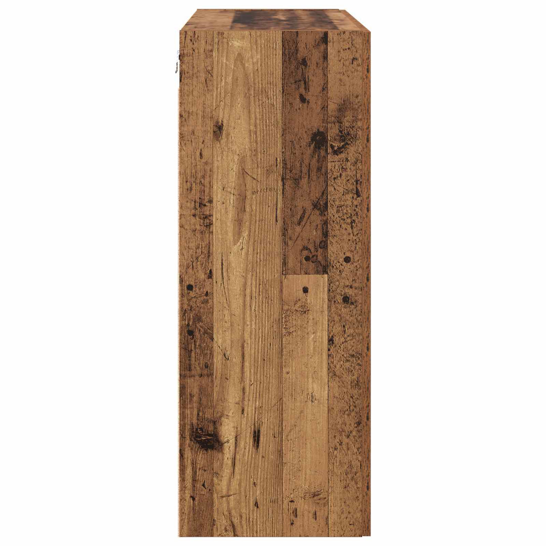 Vægskab Gammelt træ 69,5 x 34 x 90 cm Konstrueret træ