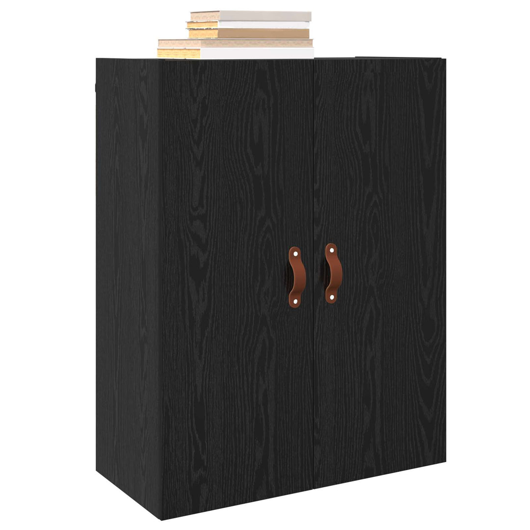 Vægskab Sort eg 69,5 x 34 x 90 cm Konstrueret træ