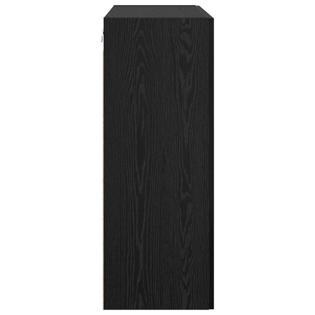Vægskab Sort eg 69,5 x 34 x 90 cm Konstrueret træ