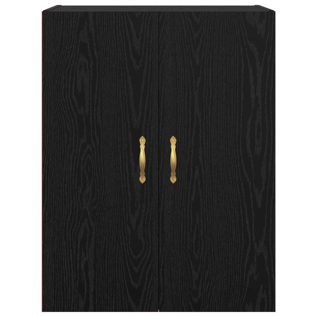 Vægskab Sort eg 69,5 x 34 x 90 cm Konstrueret træ