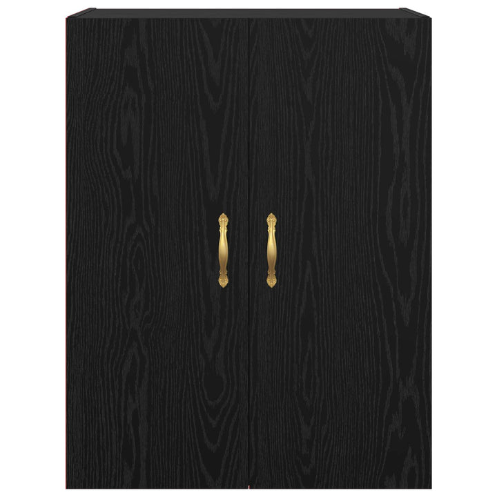 Vægskab Sort eg 69,5 x 34 x 90 cm Konstrueret træ