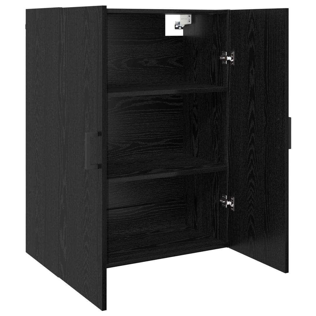 Vægskab Vægmonteret Sort eg 69,5 x 34 x 90 cm Konstrueret træ