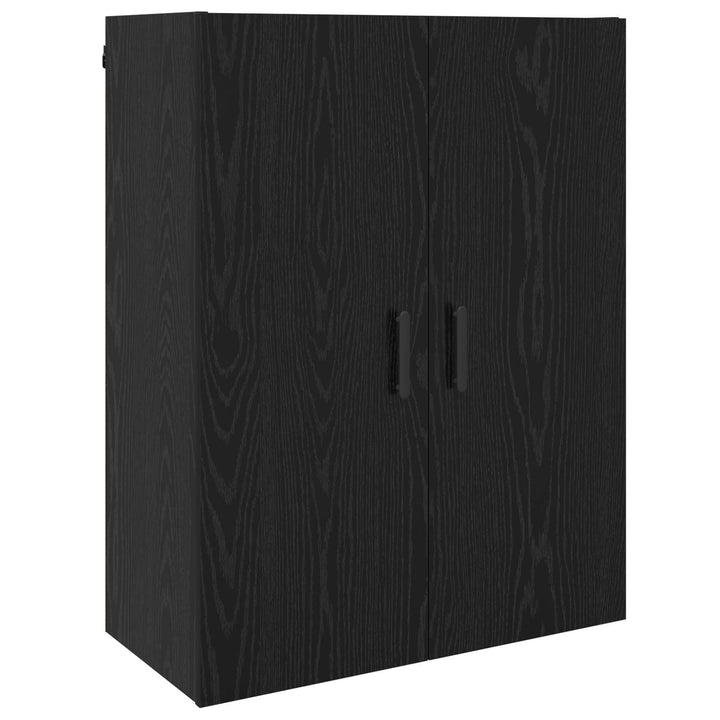 Vægskab Vægmonteret Sort eg 69,5 x 34 x 90 cm Konstrueret træ