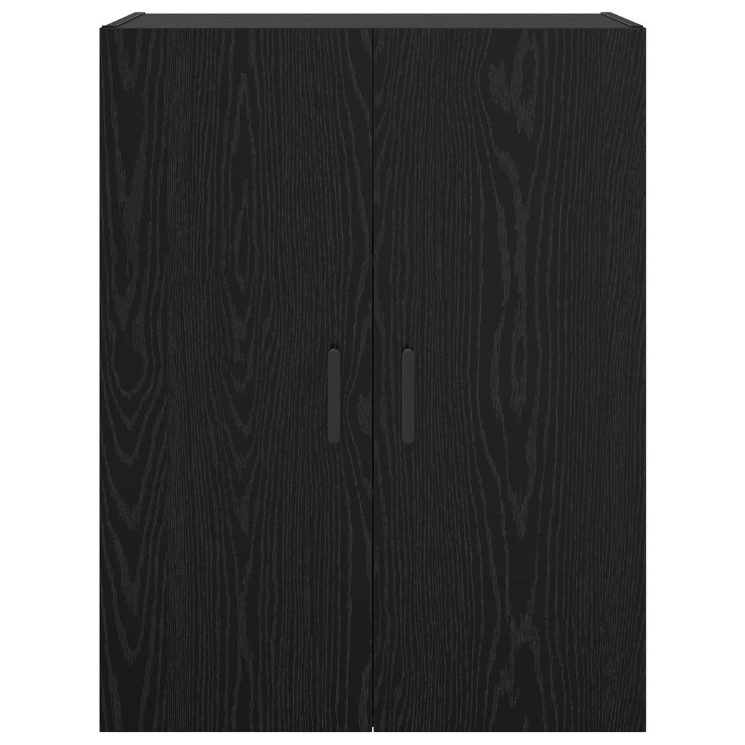 Vægskab Vægmonteret Sort eg 69,5 x 34 x 90 cm Konstrueret træ