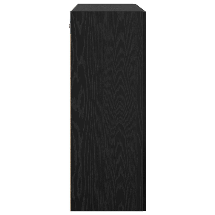 Vægskab Vægmonteret Sort eg 69,5 x 34 x 90 cm Konstrueret træ