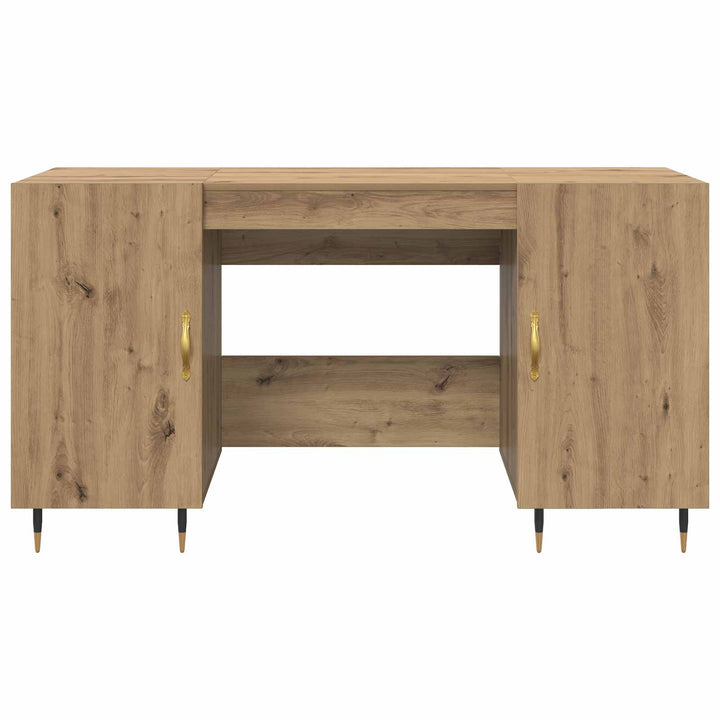 Bord med hylde artisan eg 140 x 50 x 75 cm Konstrueret træ