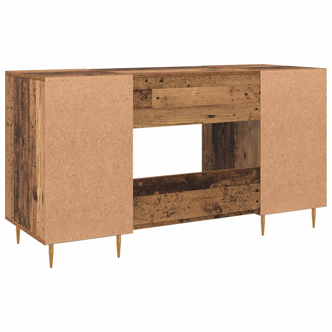 Bord med hylde Gammelt træ 140 x 50 x 75 cm Konstrueret træ