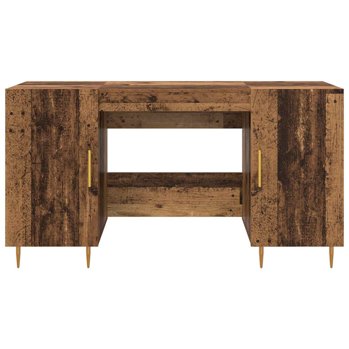 Bord med hylde Gammelt træ 140 x 50 x 75 cm Konstrueret træ