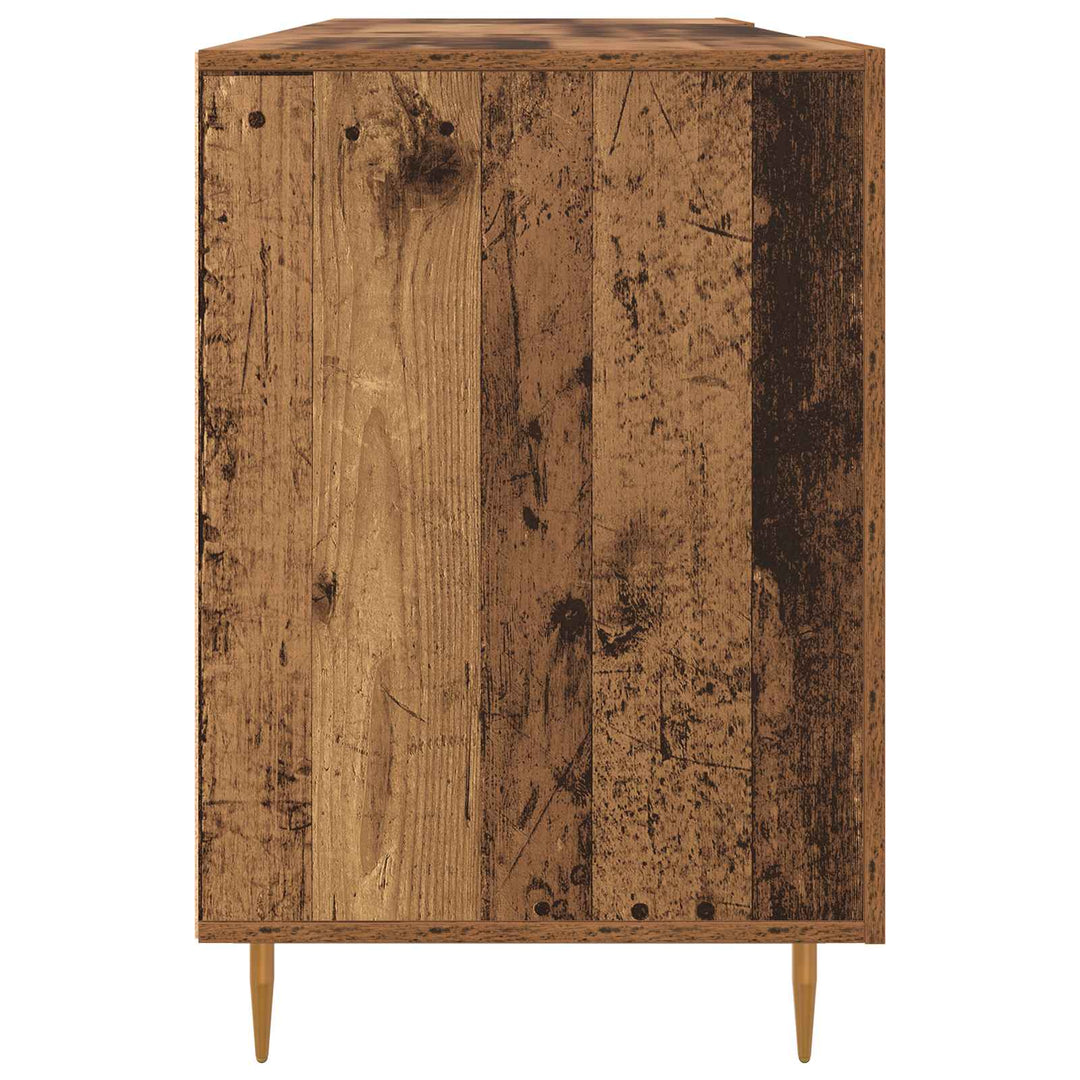 Bord med hylde Gammelt træ 140 x 50 x 75 cm Konstrueret træ