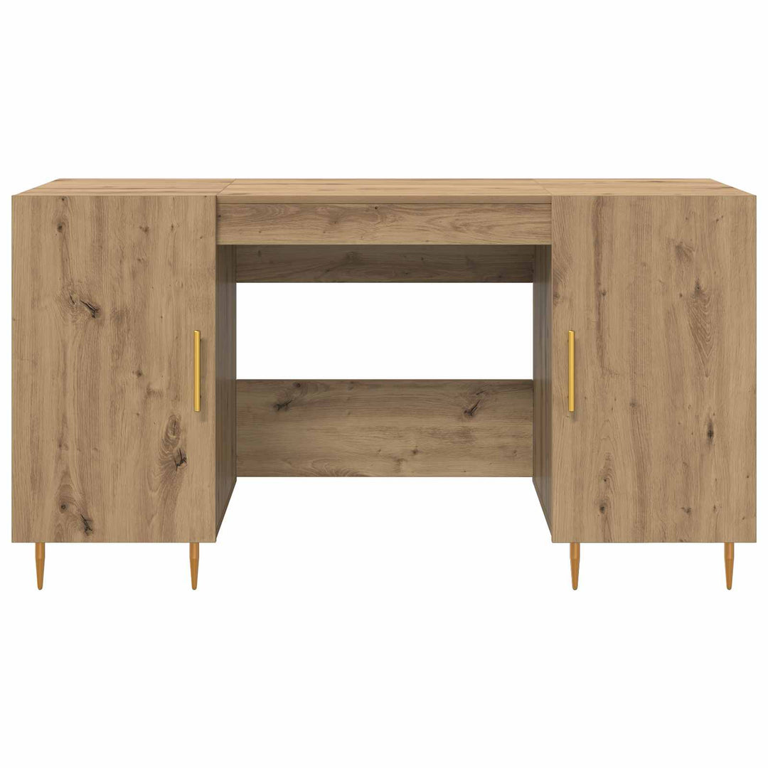 Bord med hylde artisan eg 140 x 50 x 75 cm Konstrueret træ