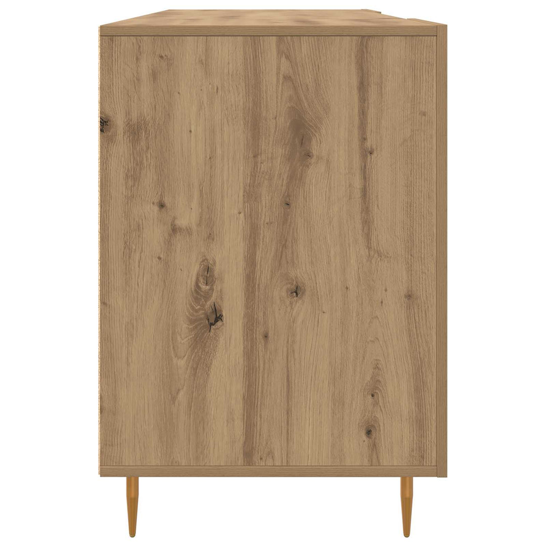 Bord med hylde artisan eg 140 x 50 x 75 cm Konstrueret træ